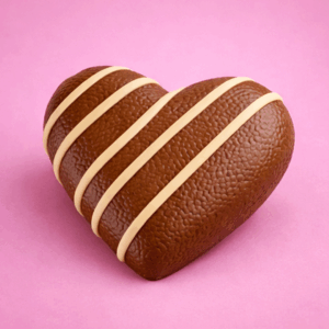 Buenito - Cuore di Cioccolato al Latte ripieno di Crema alla Nocciola e Muesli Croccanti - 350g